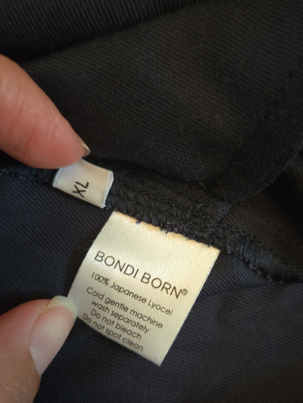 BONDI BORN Navy Wide-Leg Drawstring Lounge Pants Size XL - Picture 4 of 6